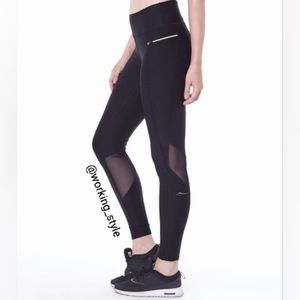 🆕 X by Gottex Black Active Athleisure yoga running softball sports Leggings_Sm